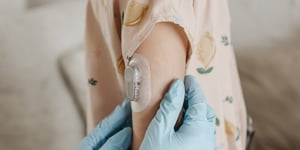 stick to skin tape in medical device