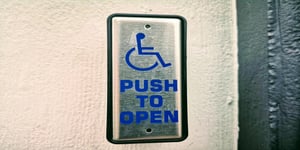 assistive technology door button