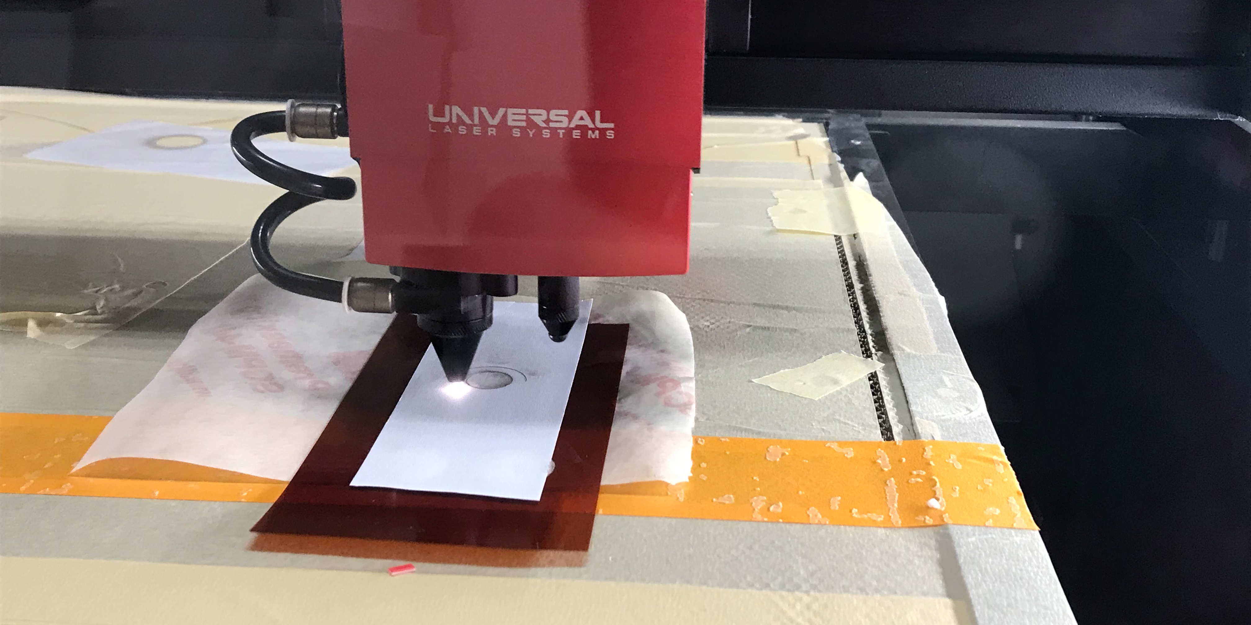 A CO2 laser die cutting film
