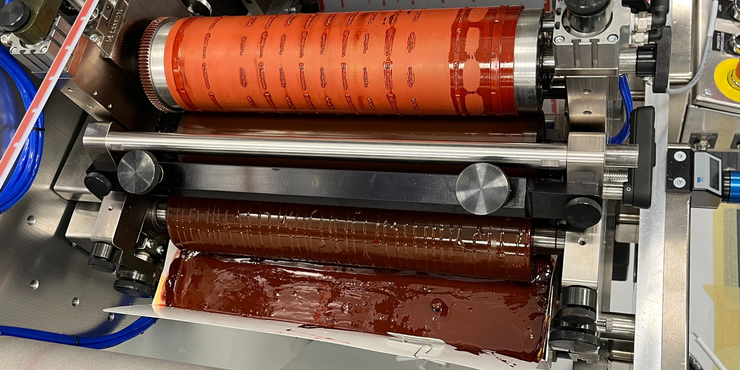 Ink tray and anilox for printing in die cutting services